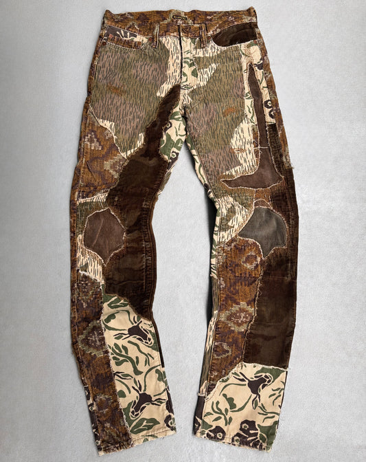 KAPITAL Kountry AW19 Reconstructed Camouflage Corduroy Pants