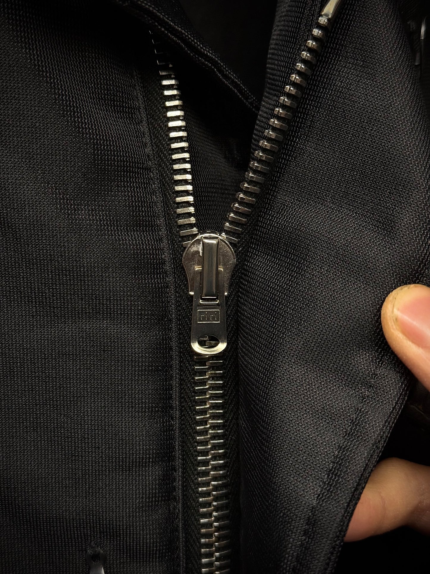 Carol Christian Poell AW96-97 Bubble Effect Zip-Up Work Jacket detail | DRIEW GARMENTS