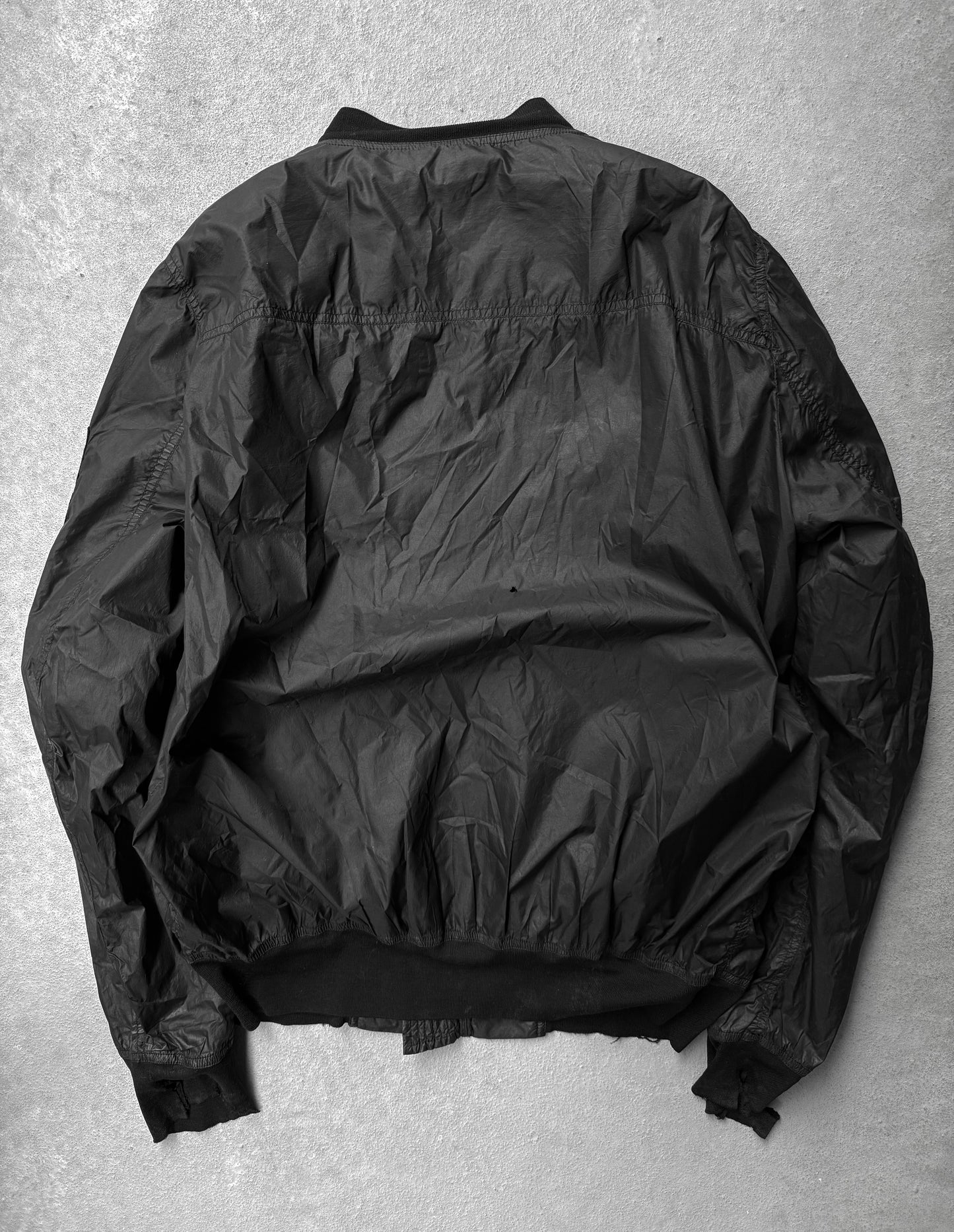 Rick Owens DRKSHDW SS15 "FAUN" MA-1 Flight Nylon Bomber Jacket detail | DRIEW GARMENTS