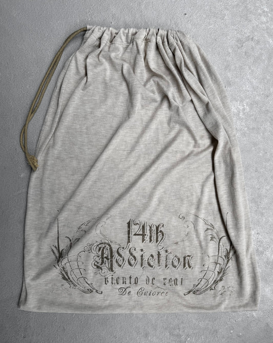 14thAddiction Early 00s Silk Logo Drawstring Tote Bag