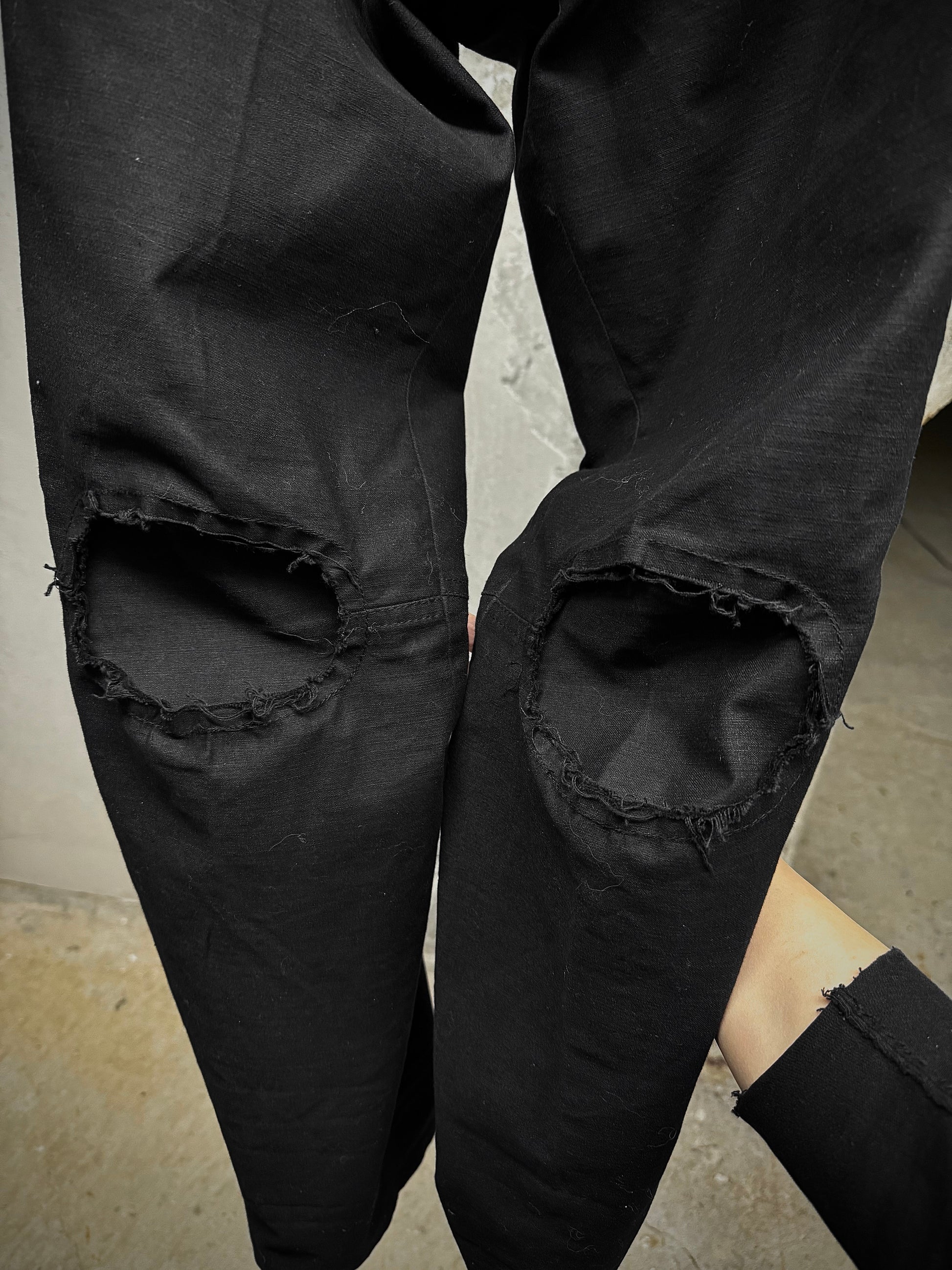 Christopher Nemeth 'NO. 820' 3D Structure Repaired Knee Denim detail | DRIEW GARMENTS