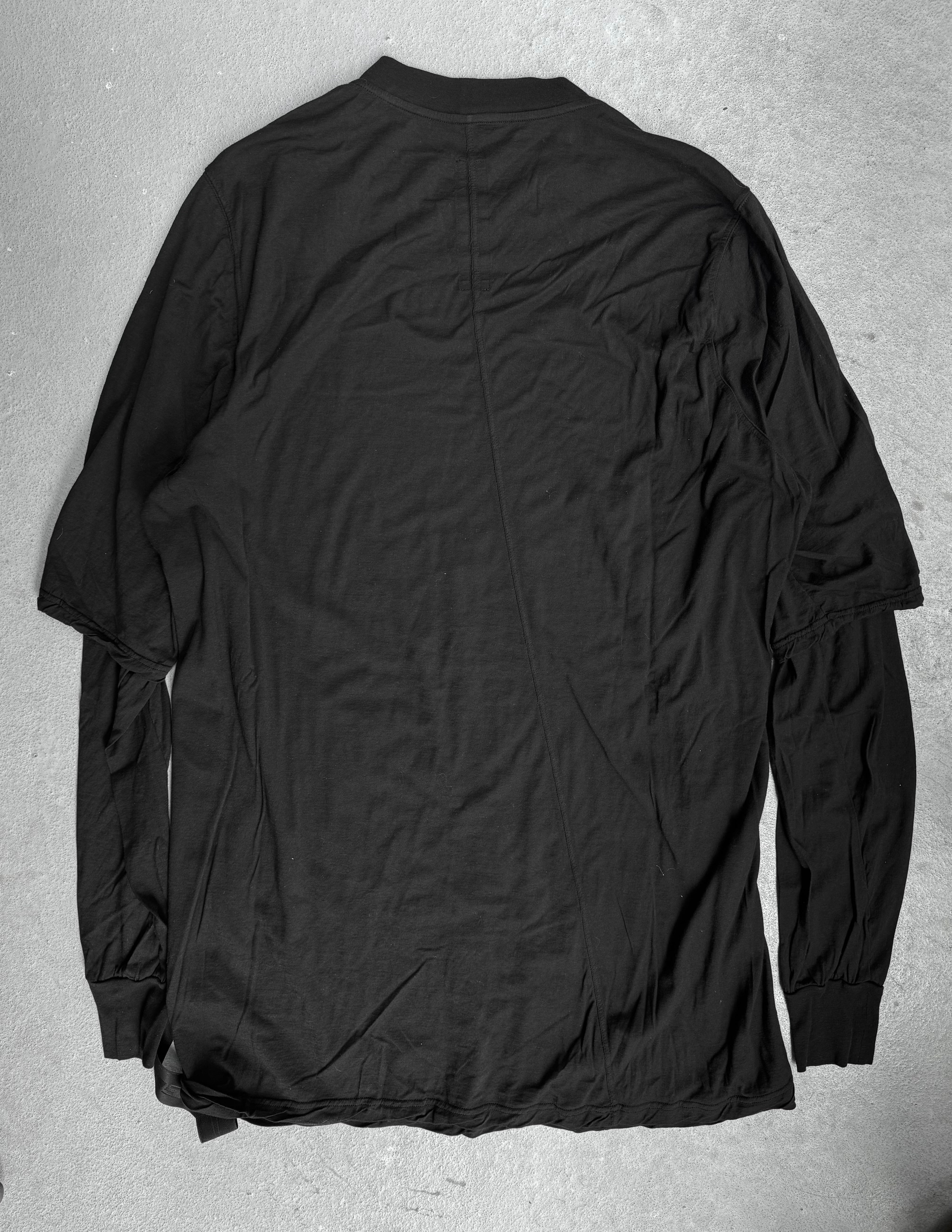 Rick Owens DRKSHDW SS24 “LIDO” Black Double Layered Hustler Long