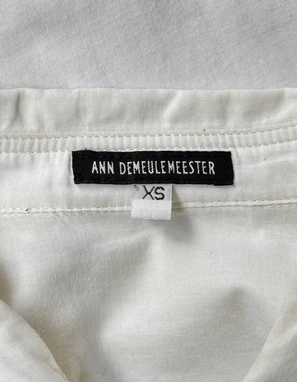 Ann Demeulemeester SS14 Floral Flock Button-up Shirt