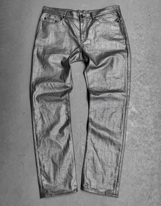 Saint Laurent Paris SS19 Radioactive Waxed “D02” Skinny Denim