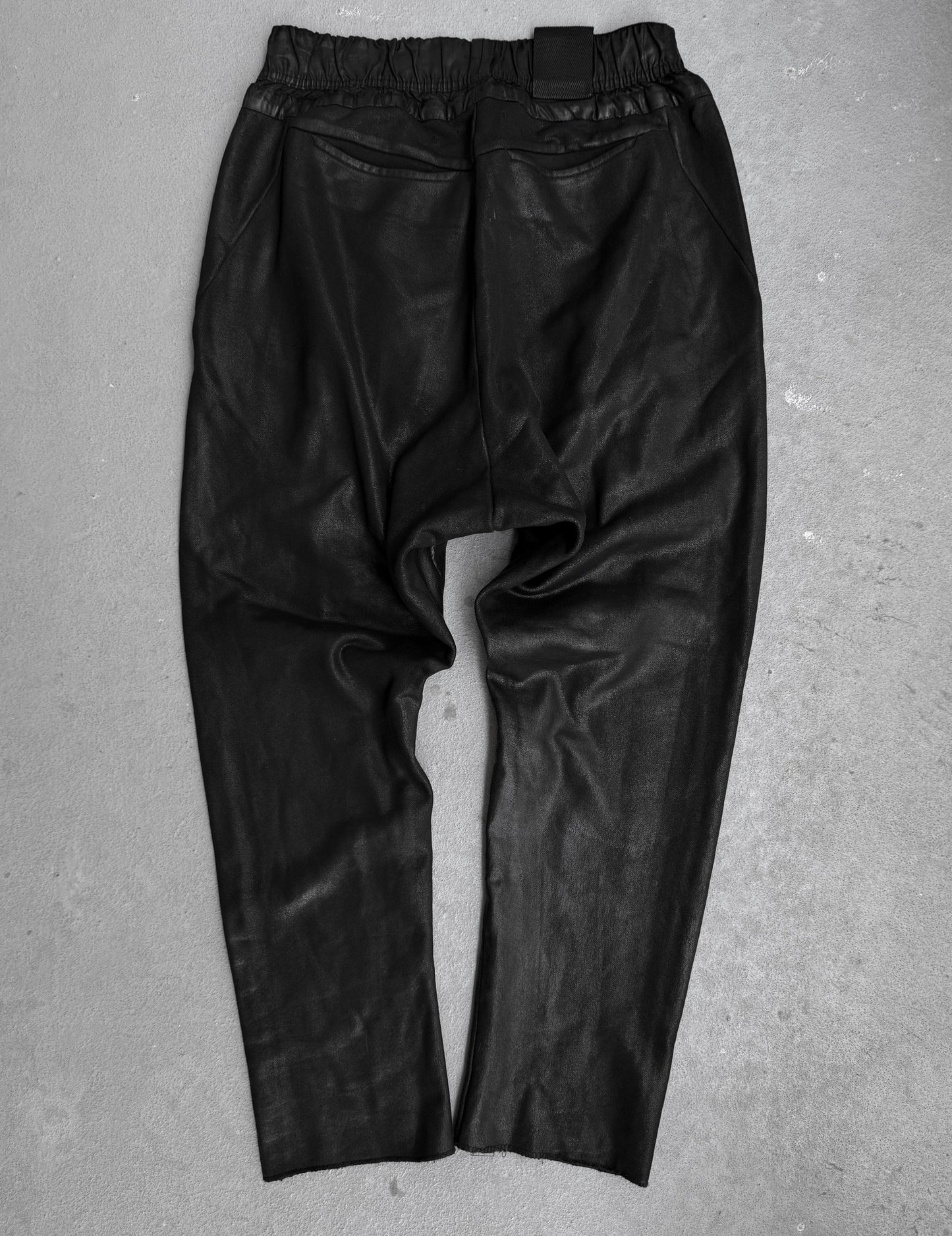 Julius_7 SS16 "Angel_s;" Coated Cotton Sweatpants