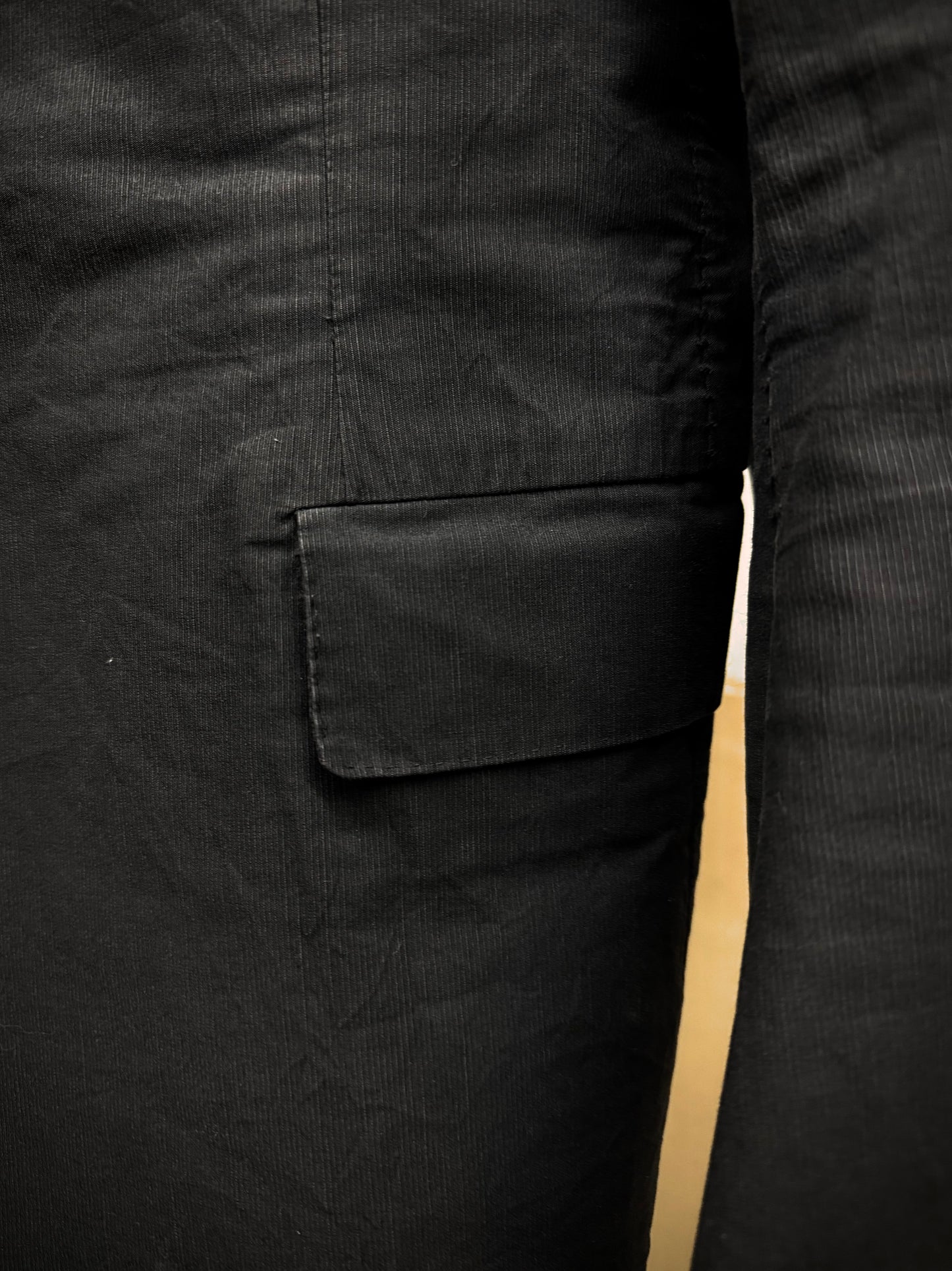 Carol Christian Poell 2010 'GM/2618OOD CORD-PTC/10' Taped Seam Titanium Prosthetic Elbow Overlock Blazer