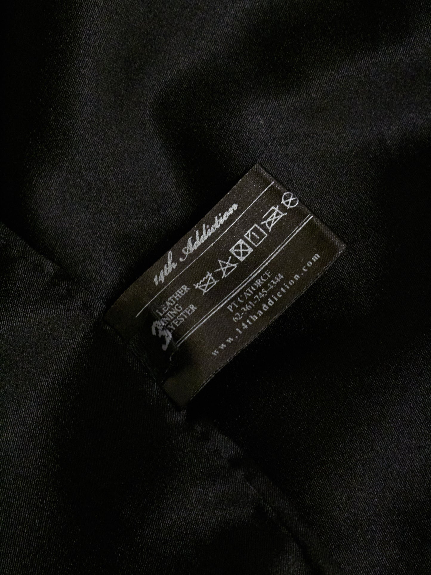 14thAddiction Distressed Sheepskin Leather Cross-Zip Jacket