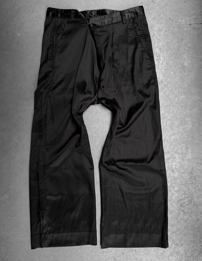 14thAddiction Early 00s Asymmetrical Hook Closure Wide Leg Pants