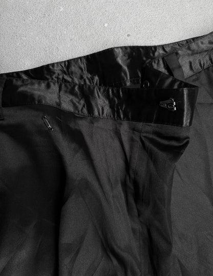 14thAddiction Early 00s Asymmetrical Hook Closure Wide Leg Pants