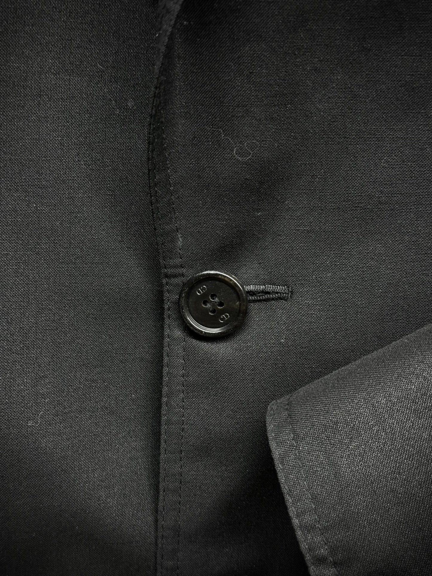 DIOR HOMME by Hedi Slimane SS07 "We Look Good Together" Metallic Two-Button Blazer detail | DRIEW GARMENTS