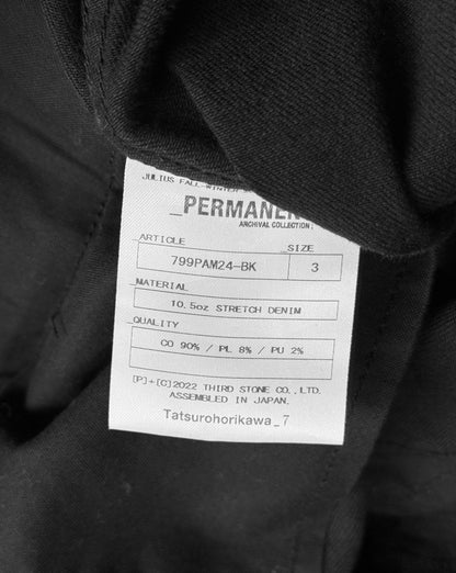 Julius_7 AW22-23 "_PERMANENT" Double Layered Twisted Gas-Mask Cargo Pants