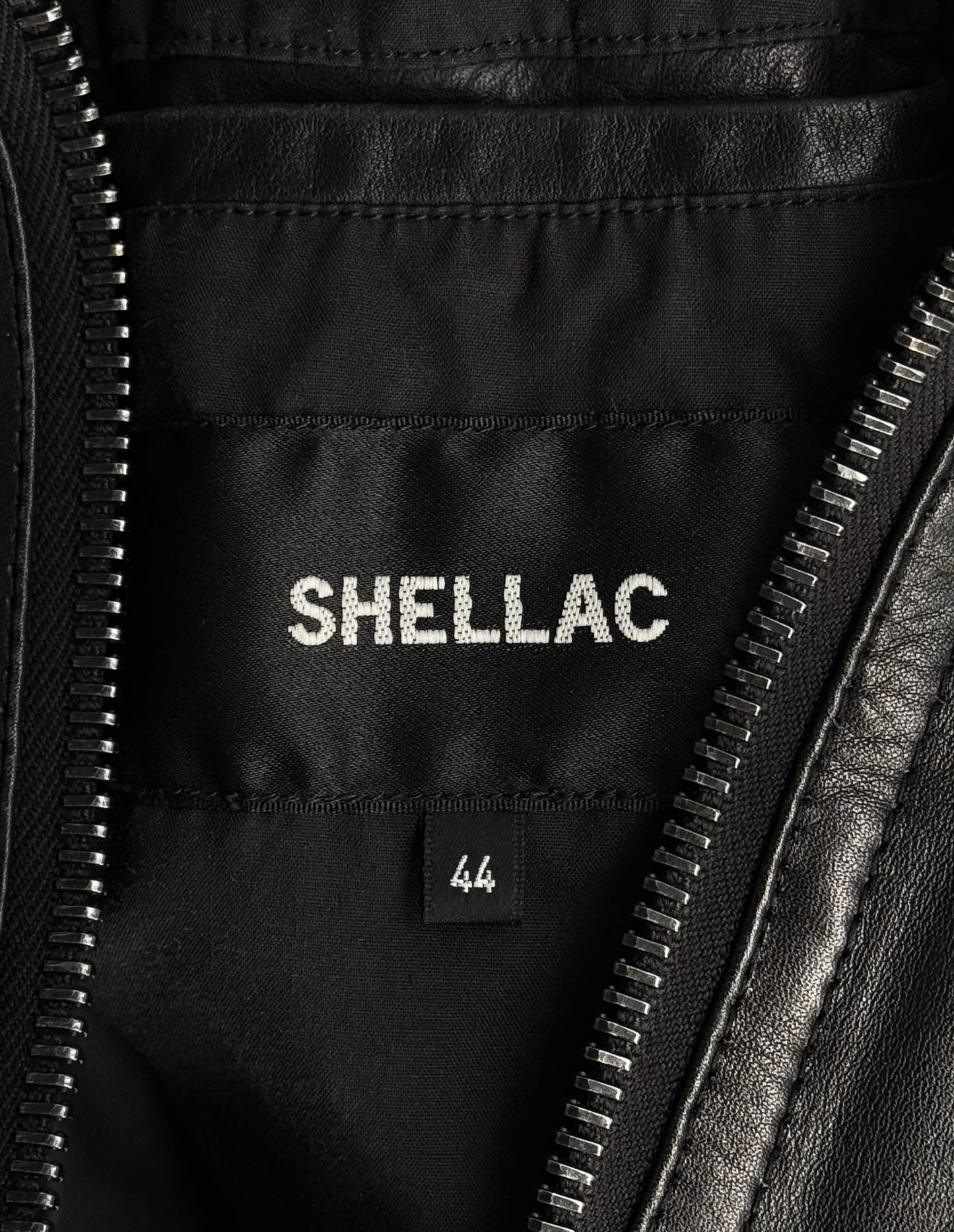 SHELLAC Early 00s Multi-zip Cowhide Leather Rider Jacket