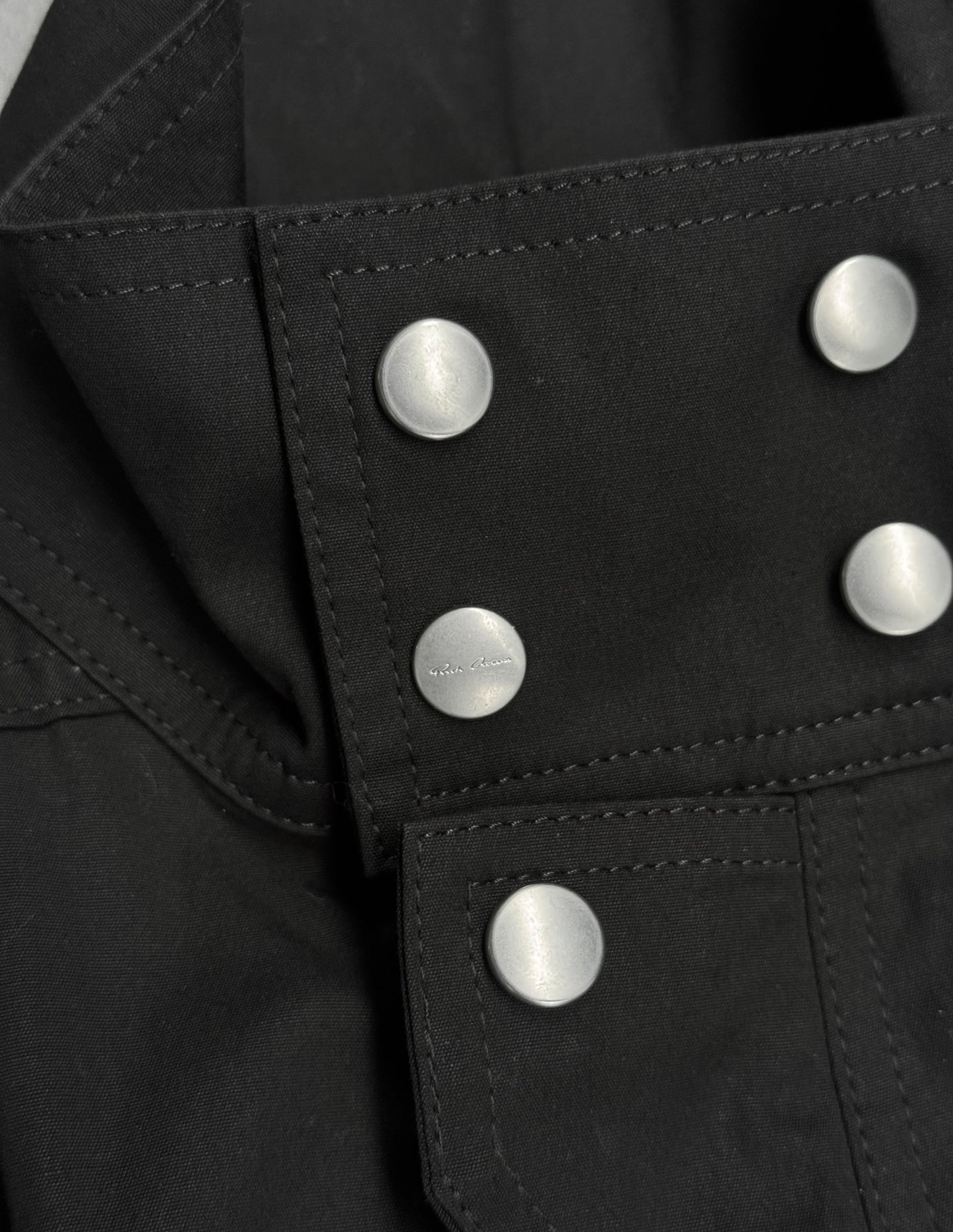 Rick Owens SS23 "EDFU" Black Bauhaus Cargo Larry Flight Jumpsuit