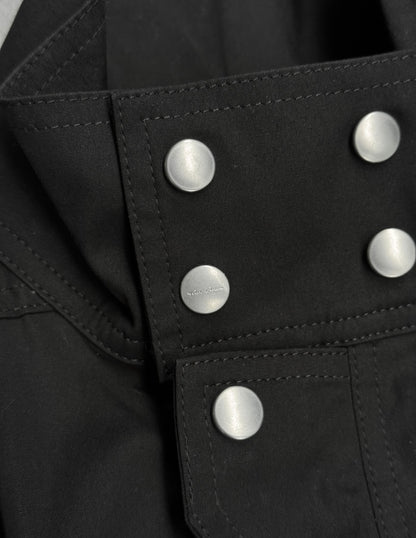 Rick Owens SS23 "EDFU" Black Bauhaus Cargo Larry Flight Jumpsuit