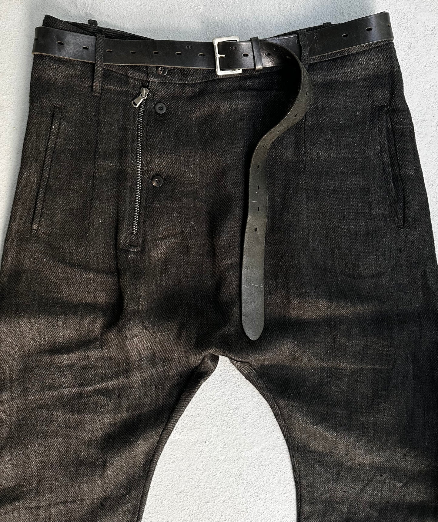 Lost & Found Ria Dunn SS14 Drop-crotch Linen J-cut Pants