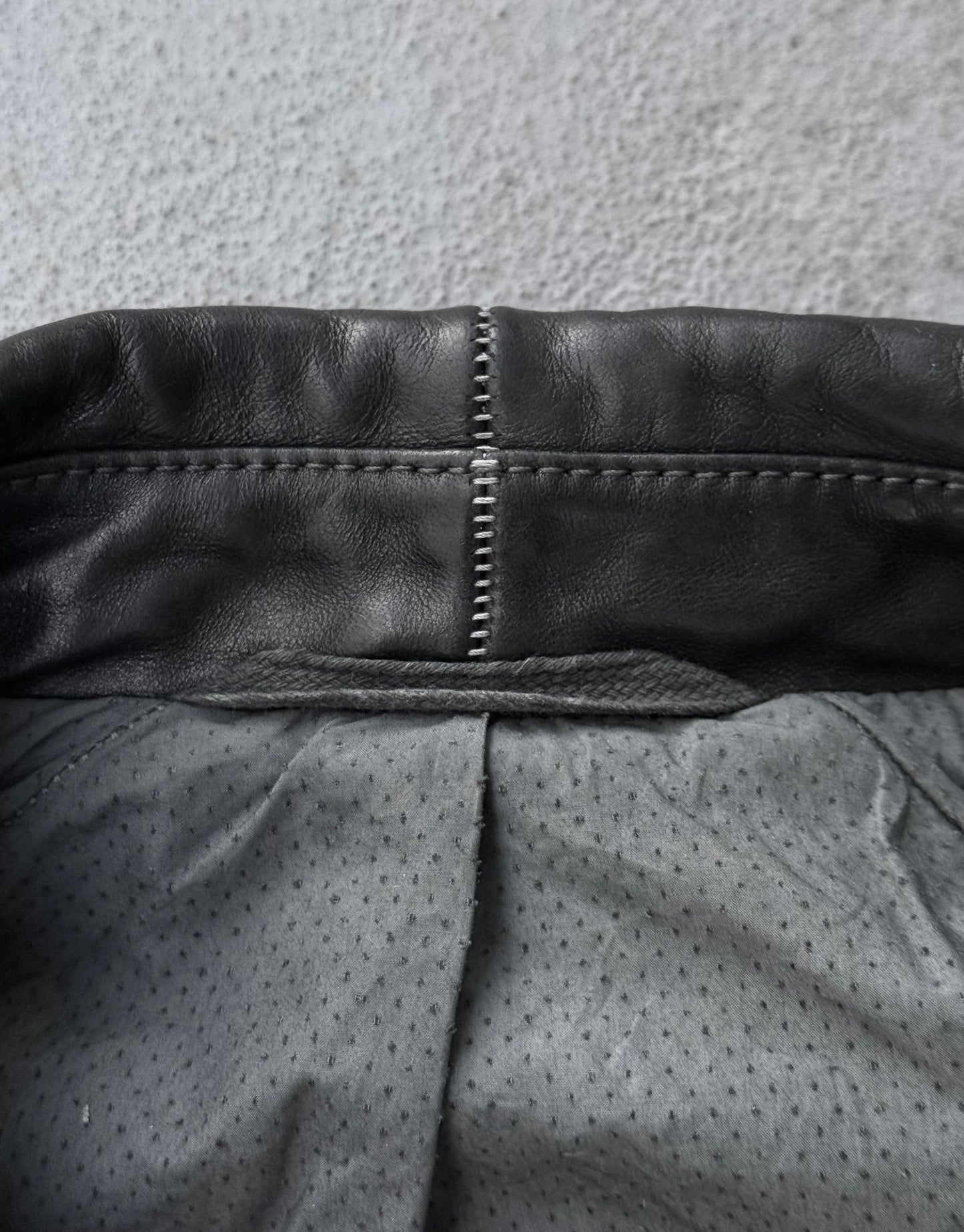 Carol Christian Poell ‘LM/2498 CORS-PTC/010’ Object-dyed Lined Scarstitch Horse Leather Jacket