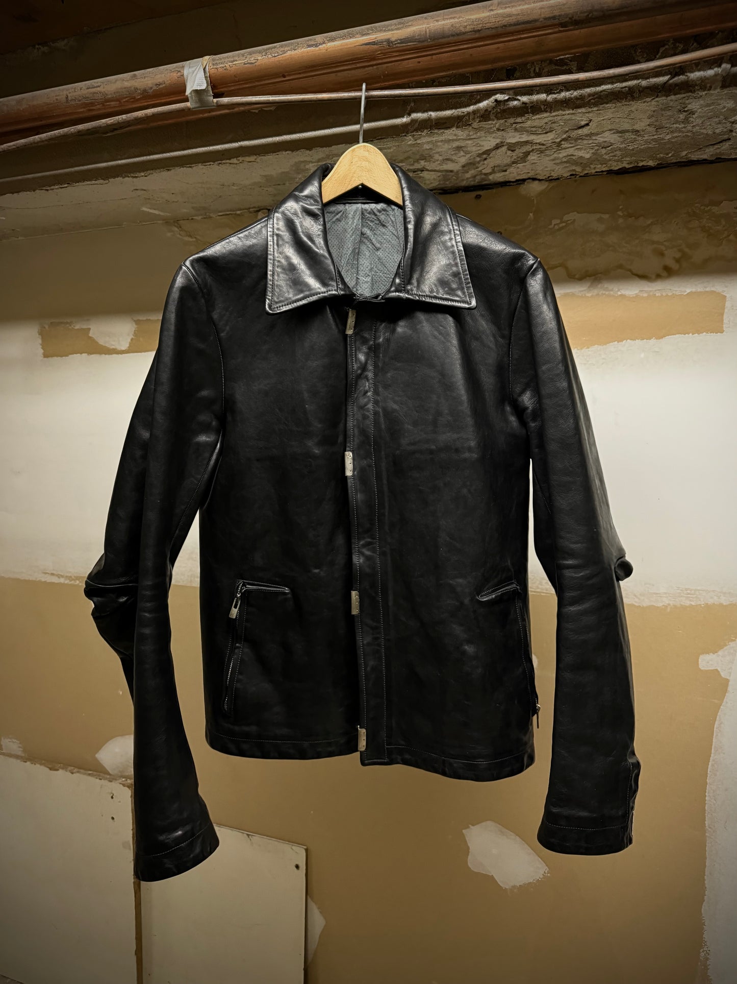 Carol Christian Poell ‘LM/2498 CORS-PTC/010’ Object-dyed Lined Scarstitch Horse Leather Jacket (Siz | Archive Fashion Toronto