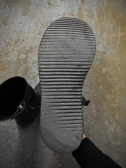 Rick Owens AW09 "CRUST" Side Zip Calf Leather Creeper Boots