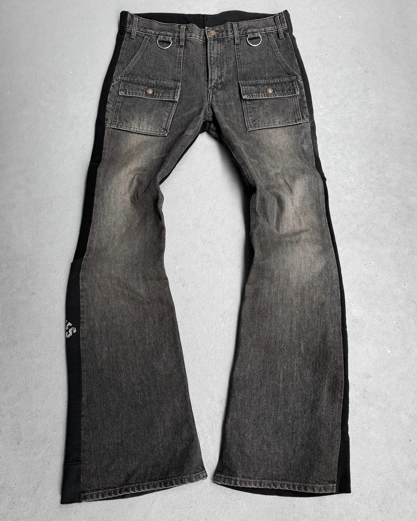 UNDERCOVER AW02 “Witch’s Cell Division” Hybrid Cargos Flare Denim