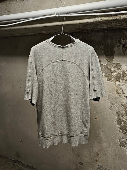 TaichiMurakami Taichi Murakami Coin Taped Seam Reversible U T-shirt detail | DRIEW GARMENTS