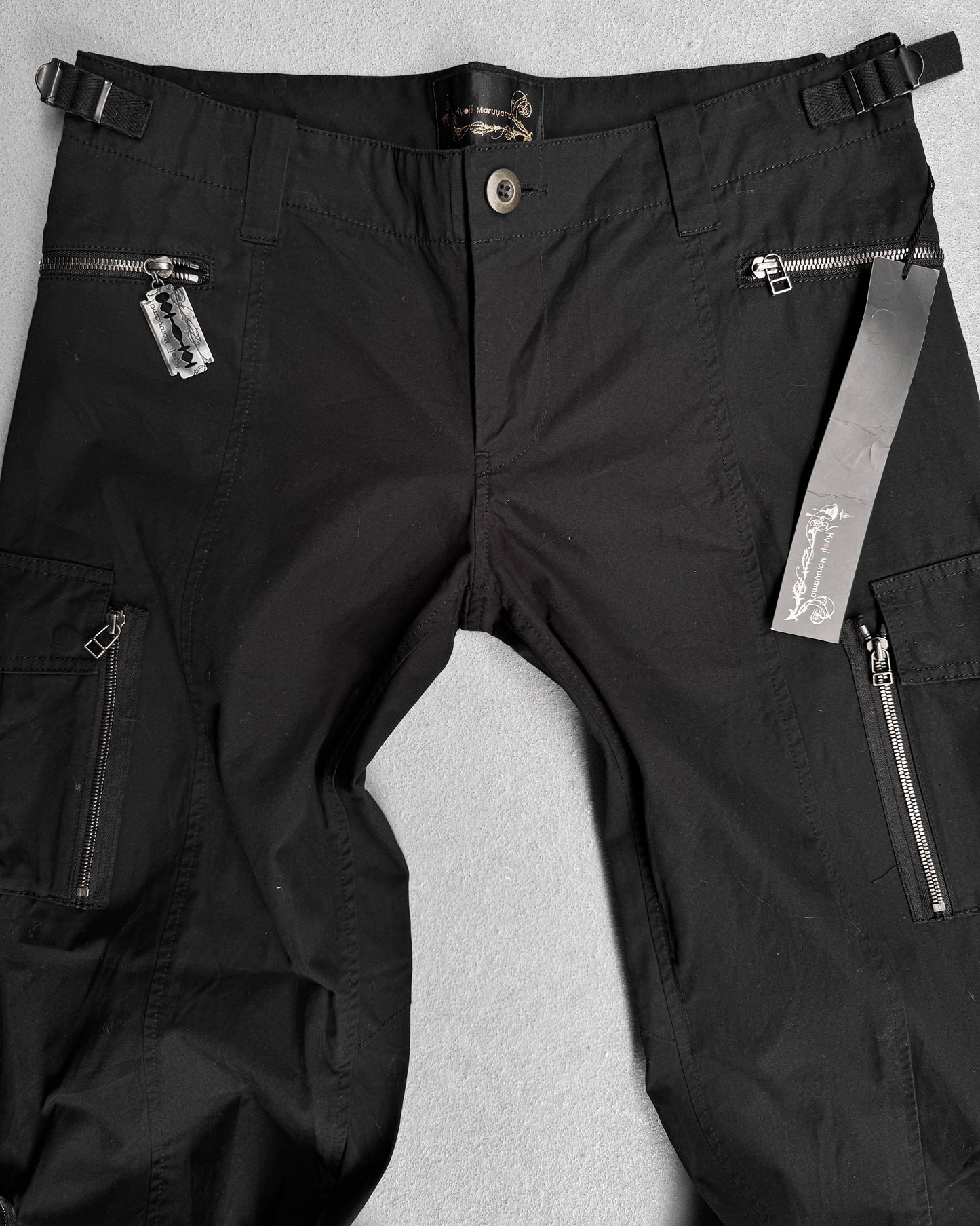 Kyoji Maruyama SS08 Black Flare Bootcut Cargo Pants