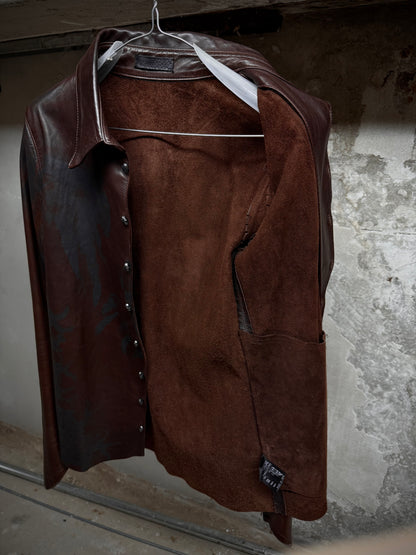 IfSixWasNine 'SHIRT GYPSY-G.0. J/M' Foliage Print Horse Leather Shirt