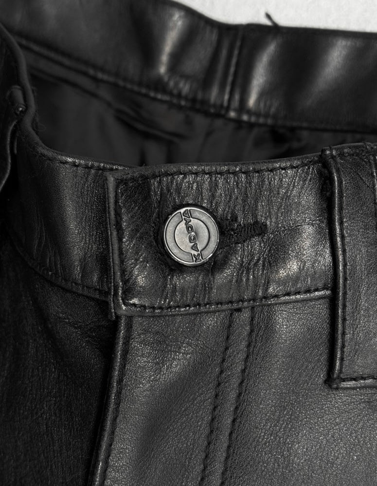 KADOYA K’s Leather Early 00s Bootcut Flare Cowhide Leather Motorcycle Pants