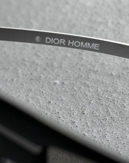 DIOR HOMME by Hedi Slimane AW03 “LUSTER” Silver ‘Black Tie 12/S’ Sunglasses