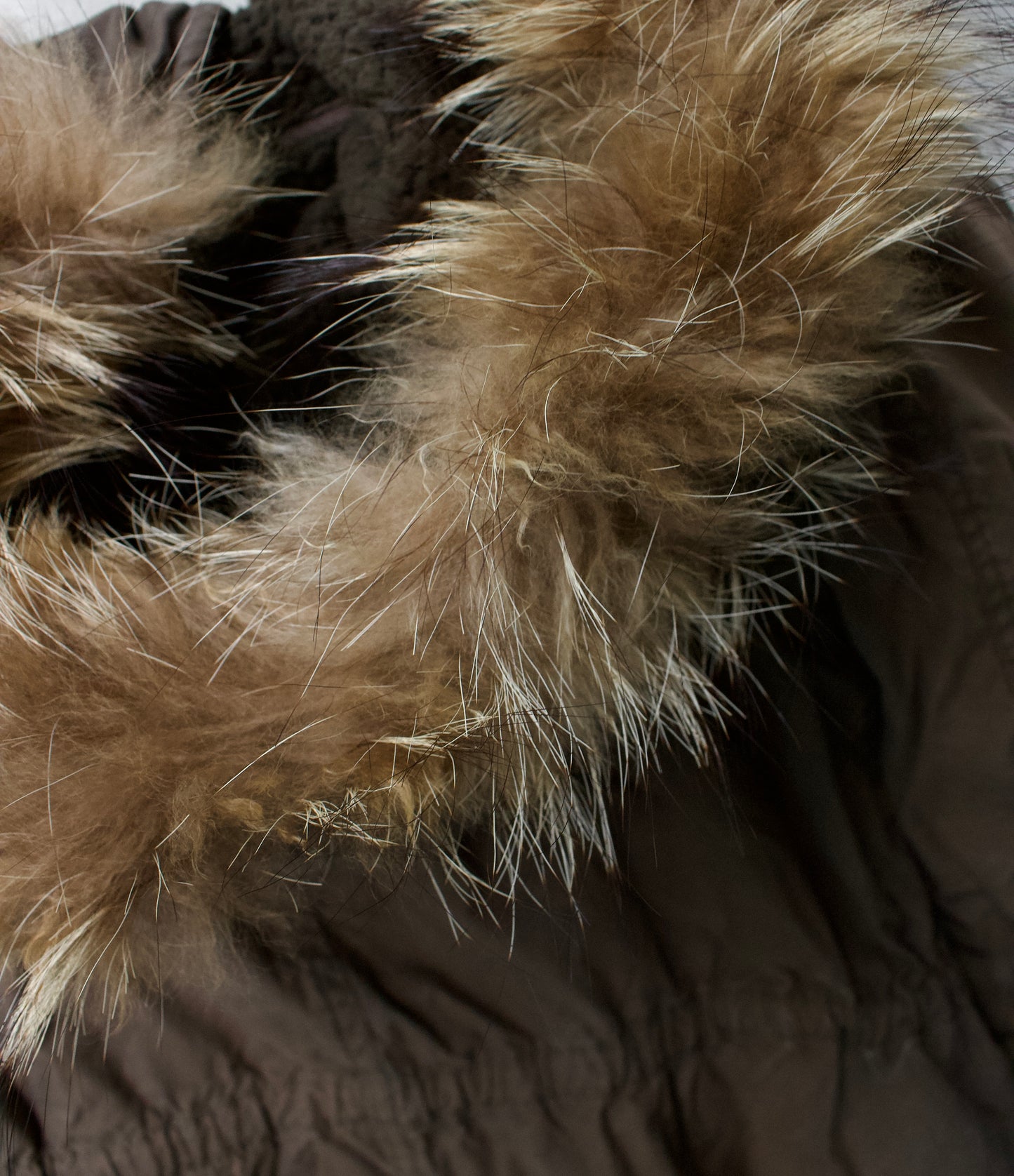 G.O.A Early 00s Racoon Fur Mod Military Shearling Parka