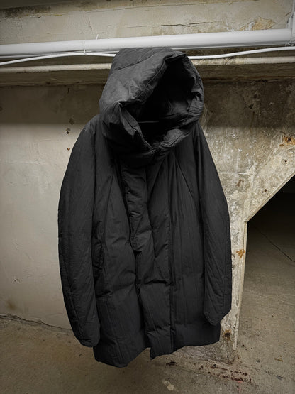 JULIUS _7 AW14-15 "Glitch;" Hooded Nylon Cotton Taffeta Down Puffer Jacket | Archive Fashion Toronto