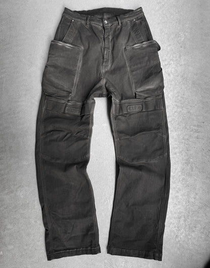 Rick Owens SS24 “LIDO” Mud-washed Stefan Cargo Pants