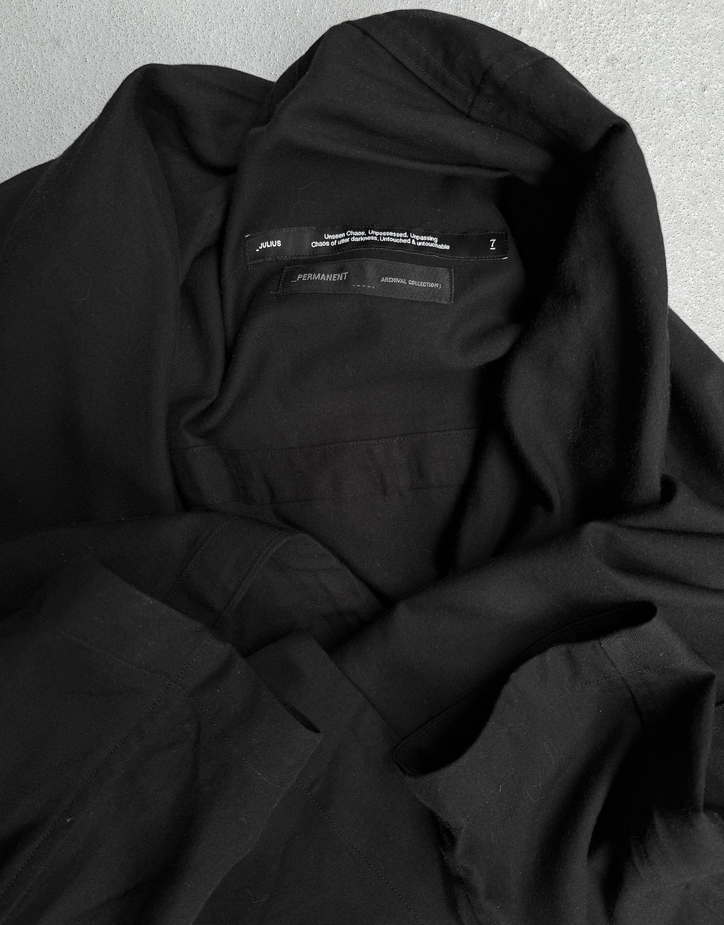 Julius_7 SS21 Permanent Collection Drape Long-sleeve Shirt