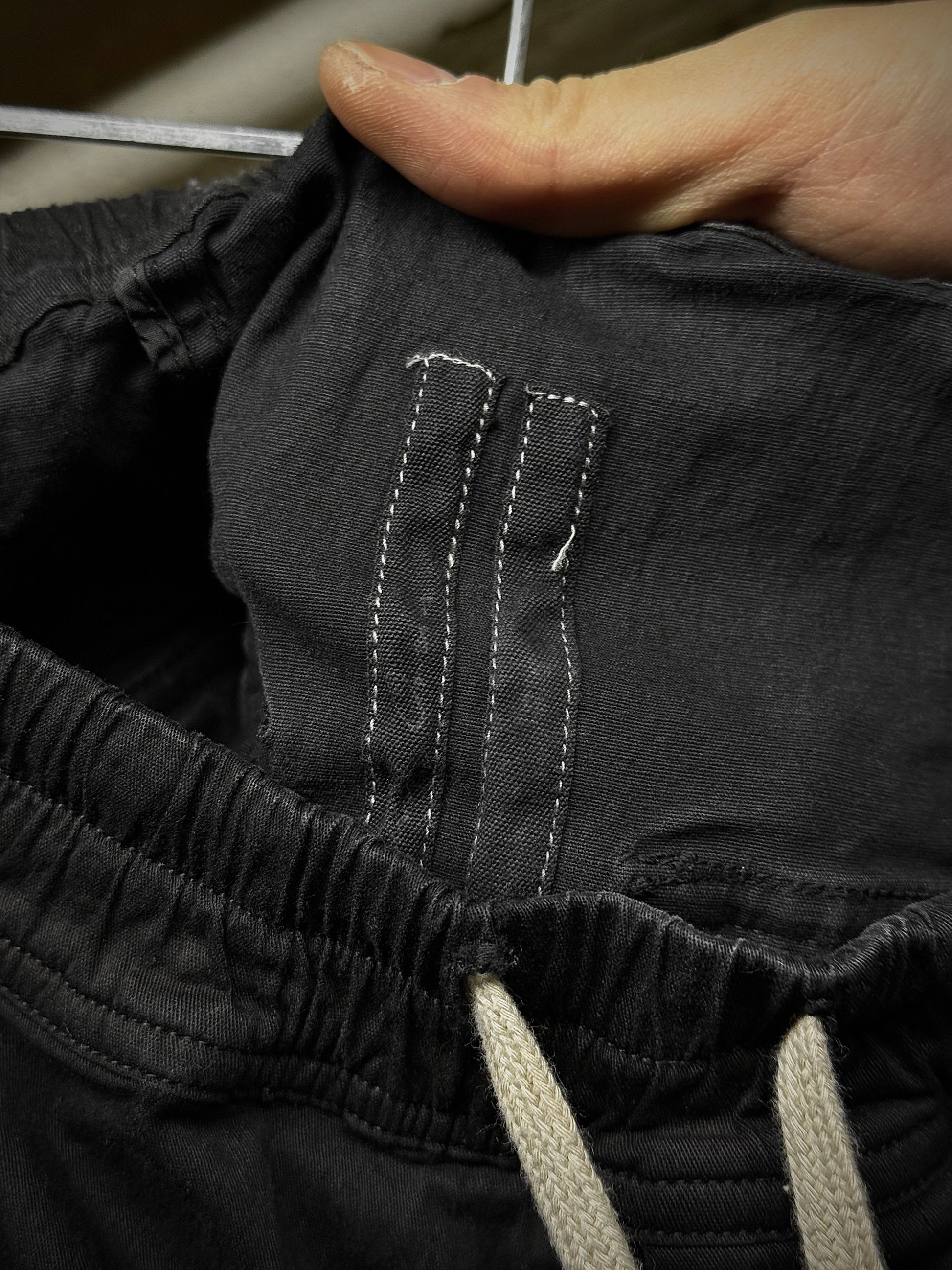 Rick Owens SS17 "WALRUS" Drop-crotch Cargo Capris detail | DRIEW GARMENTS