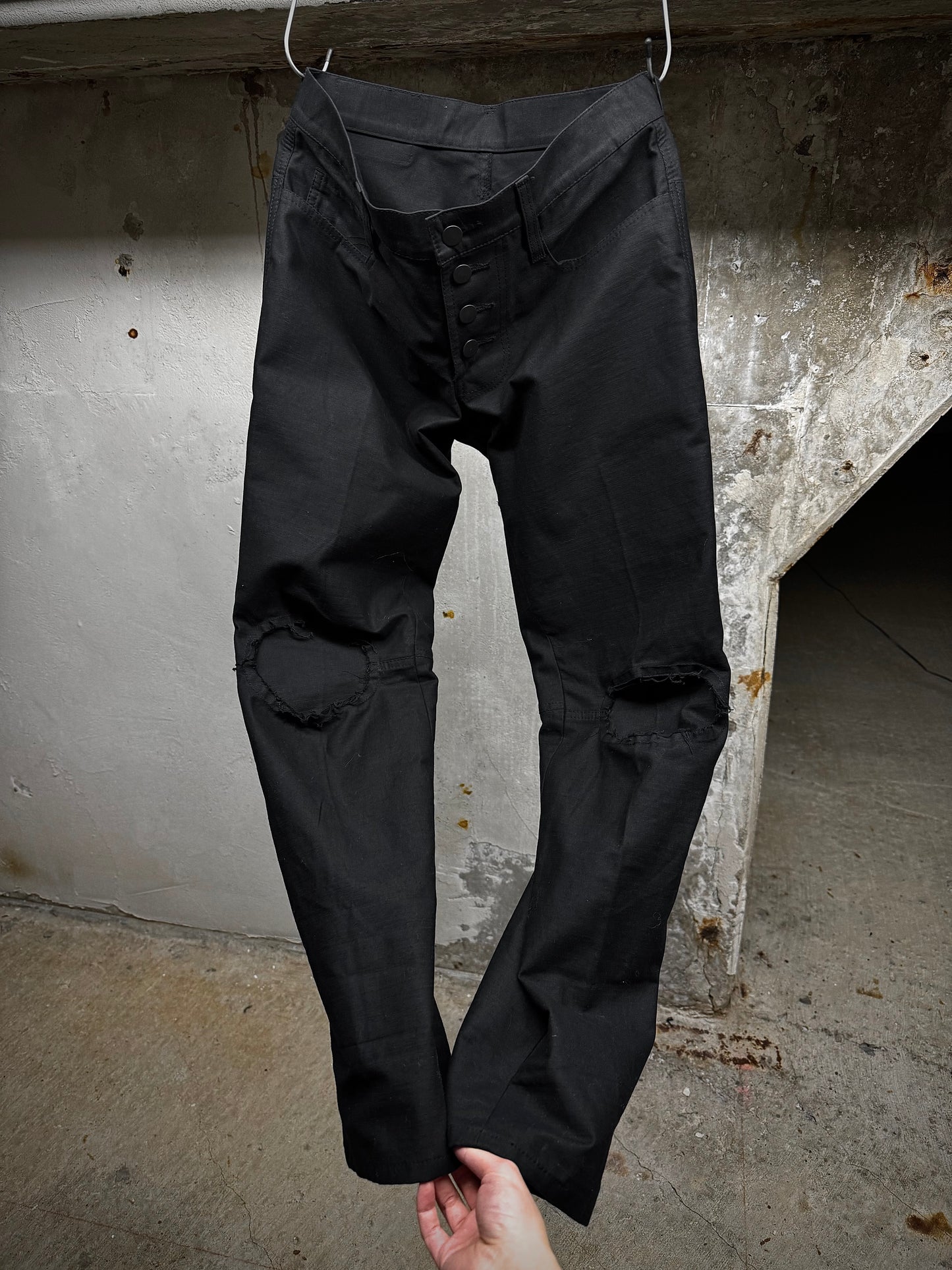 Christopher Nemeth 'NO. 820' 3D Structure Repaired Knee Denim detail | DRIEW GARMENTS