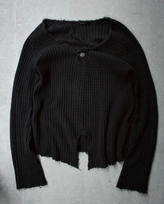 The Viridi-Anne AW06 Distressed ‘Virgin Mary’ Waffle Knit Sweater
