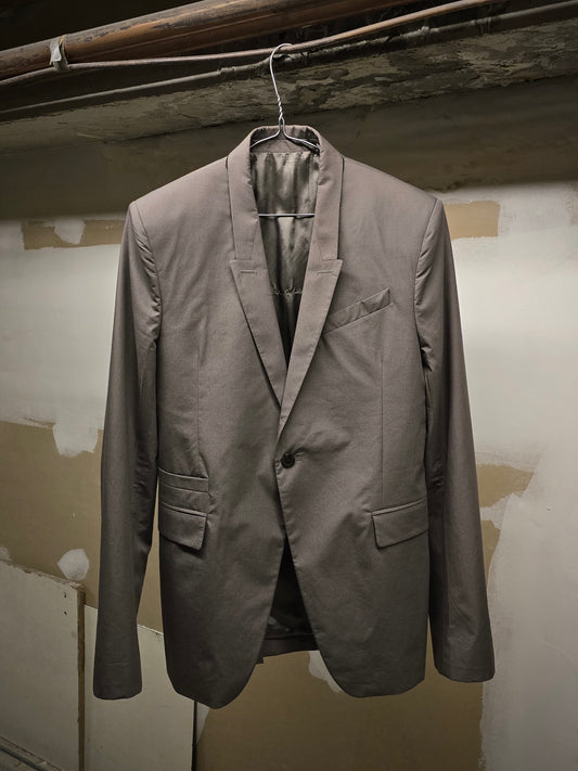 Rick Owens SS22 "FOGACHINE" DUST Moleskin Blazer