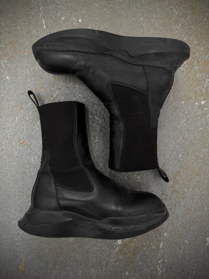Rick Owens SS23 "EDFU" Geth Beatle Chelsea Leather Boots | Archive Fashion Toronto