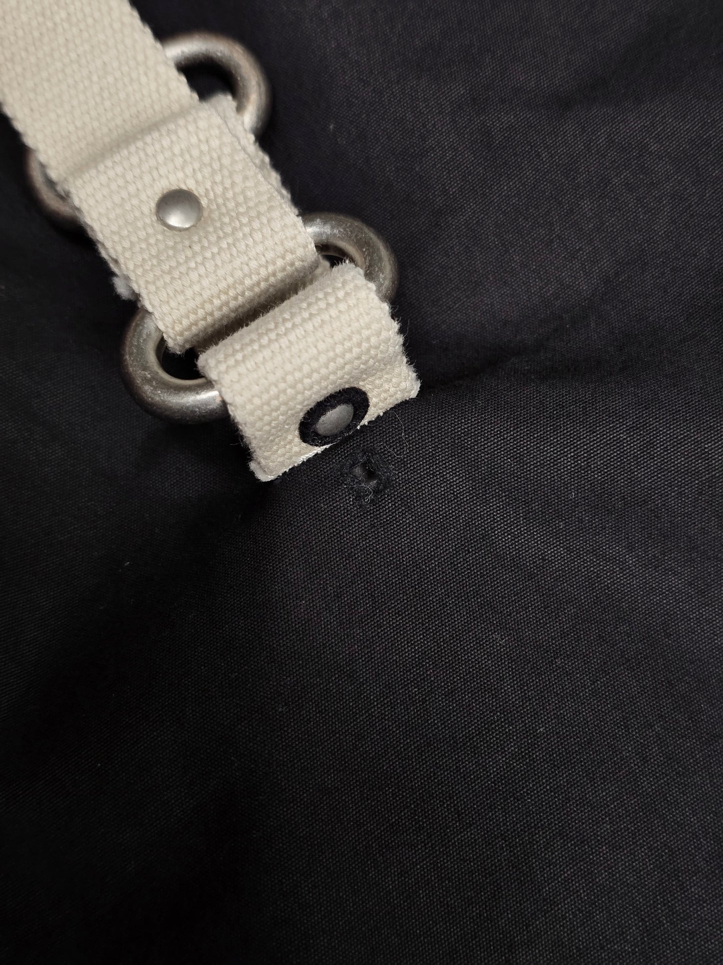 Rick Owens AW19 "LARRY" Drop-crotch Track Pants detail | DRIEW GARMENTS