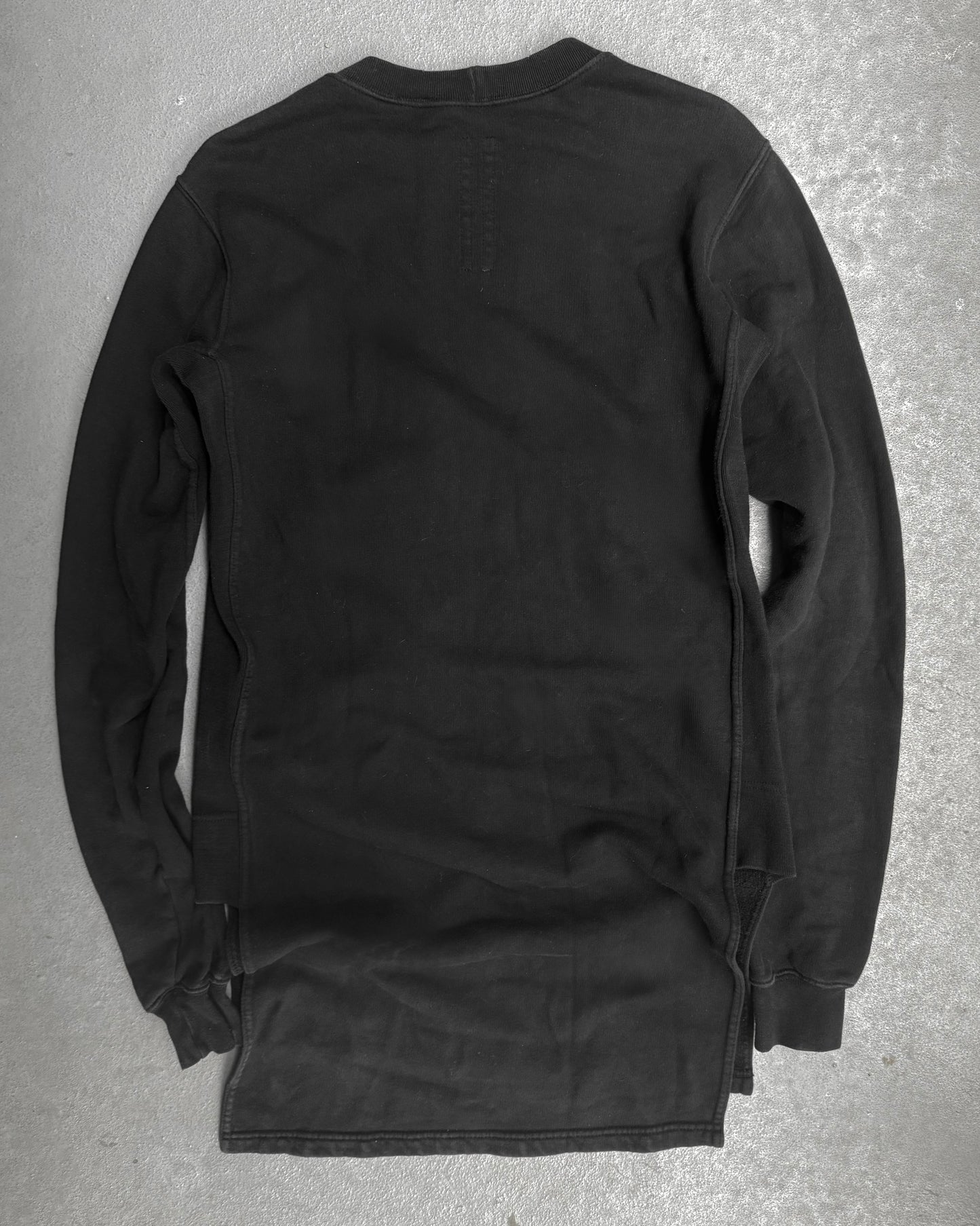 Rick Owens DRKSDHW AW05 "EXPLODER" Asymmetric Split Hem Long-sleeves Jumper