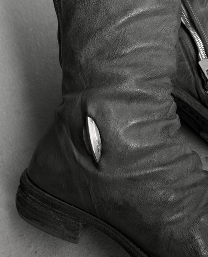 Carol Christian Poell ‘AM/2687P ROOMS-PTC/19’ Object-dyed Kangaroo Leather Titanium Prosthetic Tornado Zip Boots