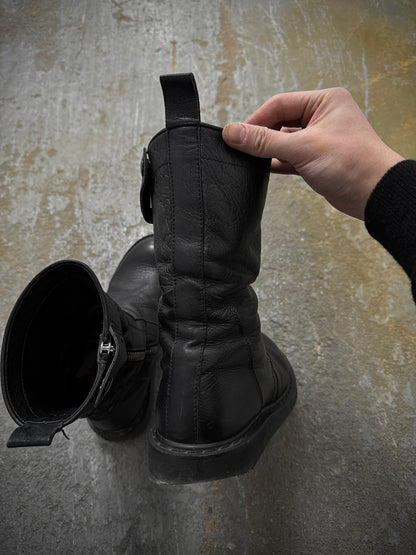 Rick Owens AW09 "CRUST" Side Zip Calf Leather Creeper Boots detail | DRIEW GARMENTS