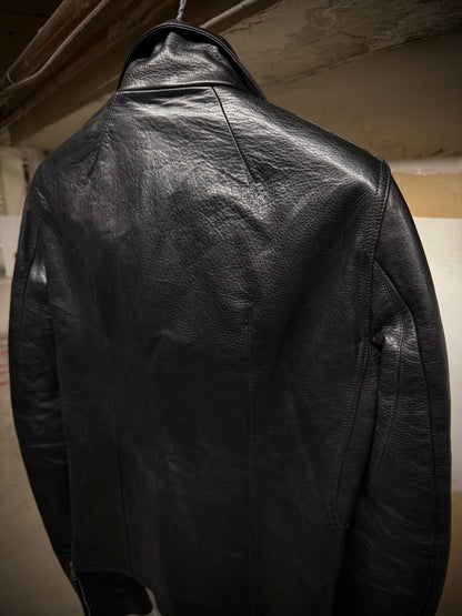 Rick Owens SS17 "WALRUS" Stooges Calf Leather Rider Jacket