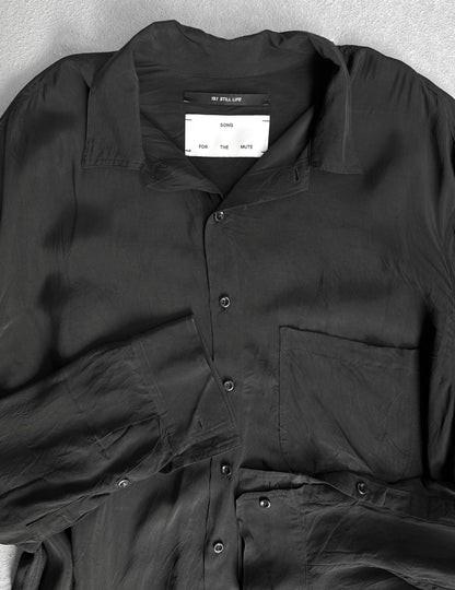 SONG FOR THE MUTE SS19 "19.1 STILL LIFE" Oversized Viscose Shirt