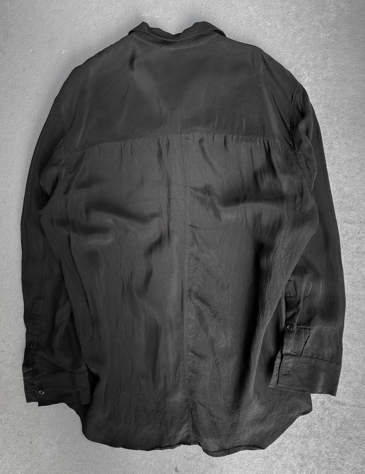 SONG FOR THE MUTE SS19 "19.1 STILL LIFE" Oversized Viscose Shirt