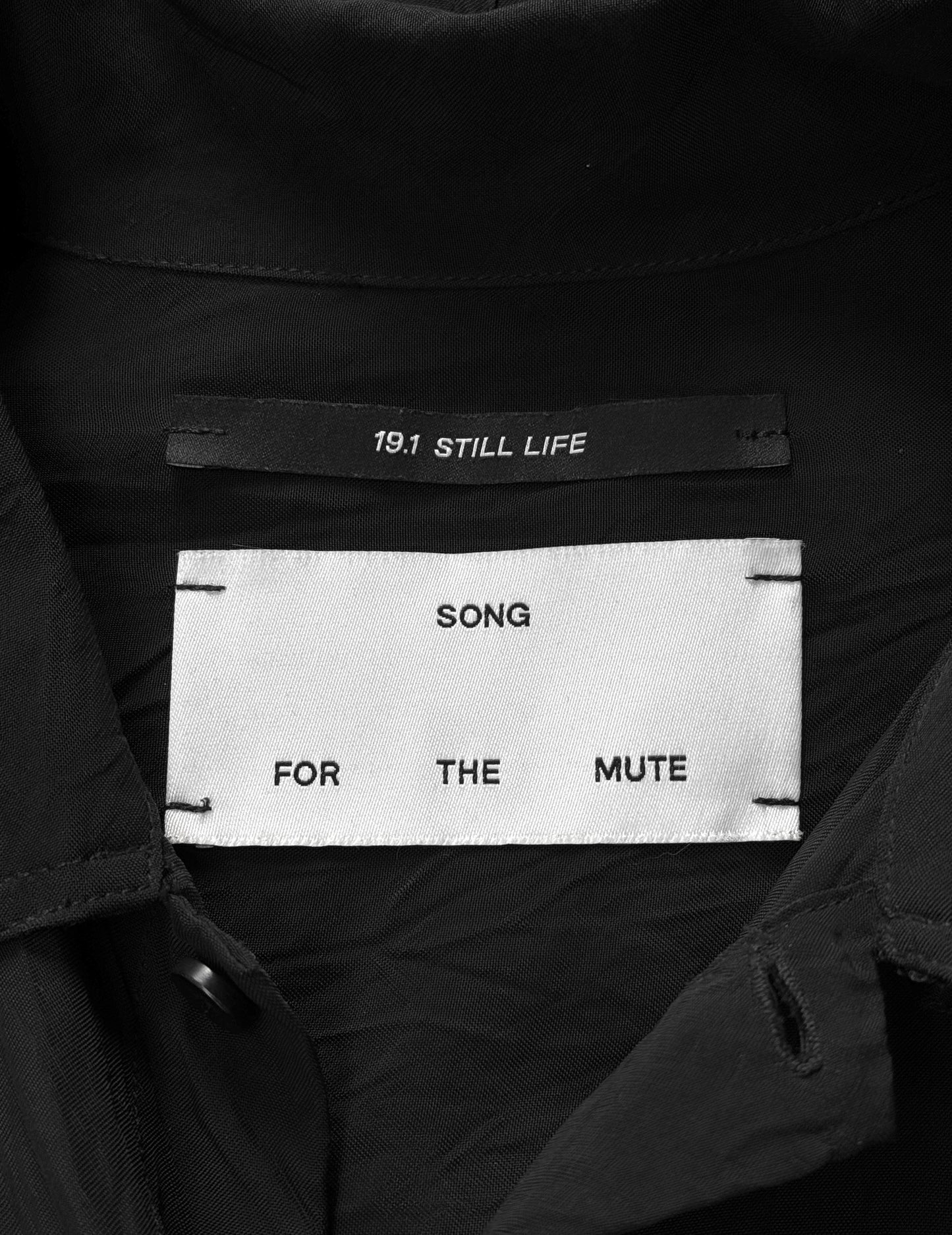 SONG FOR THE MUTE SS19 "19.1 STILL LIFE" Oversized Viscose Shirt