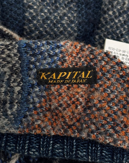 KAPITAL AW17 7g Knit Boro Gaudy Knit Beanie