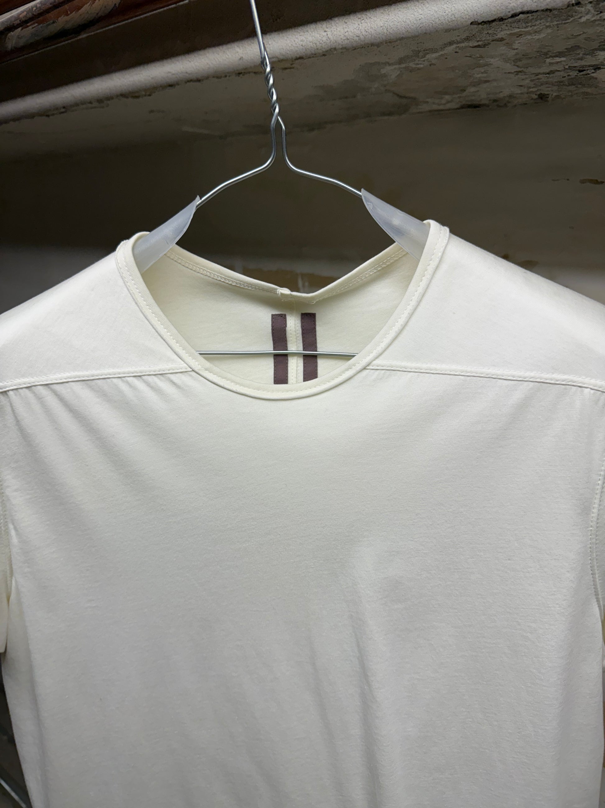 Rick Owens DRKSHDW SS17 MILK Double Layered Level T-shirt detail | DRIEW GARMENTS