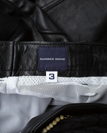 Number (N)ine SS99 Lambskin Rider Leather Pants