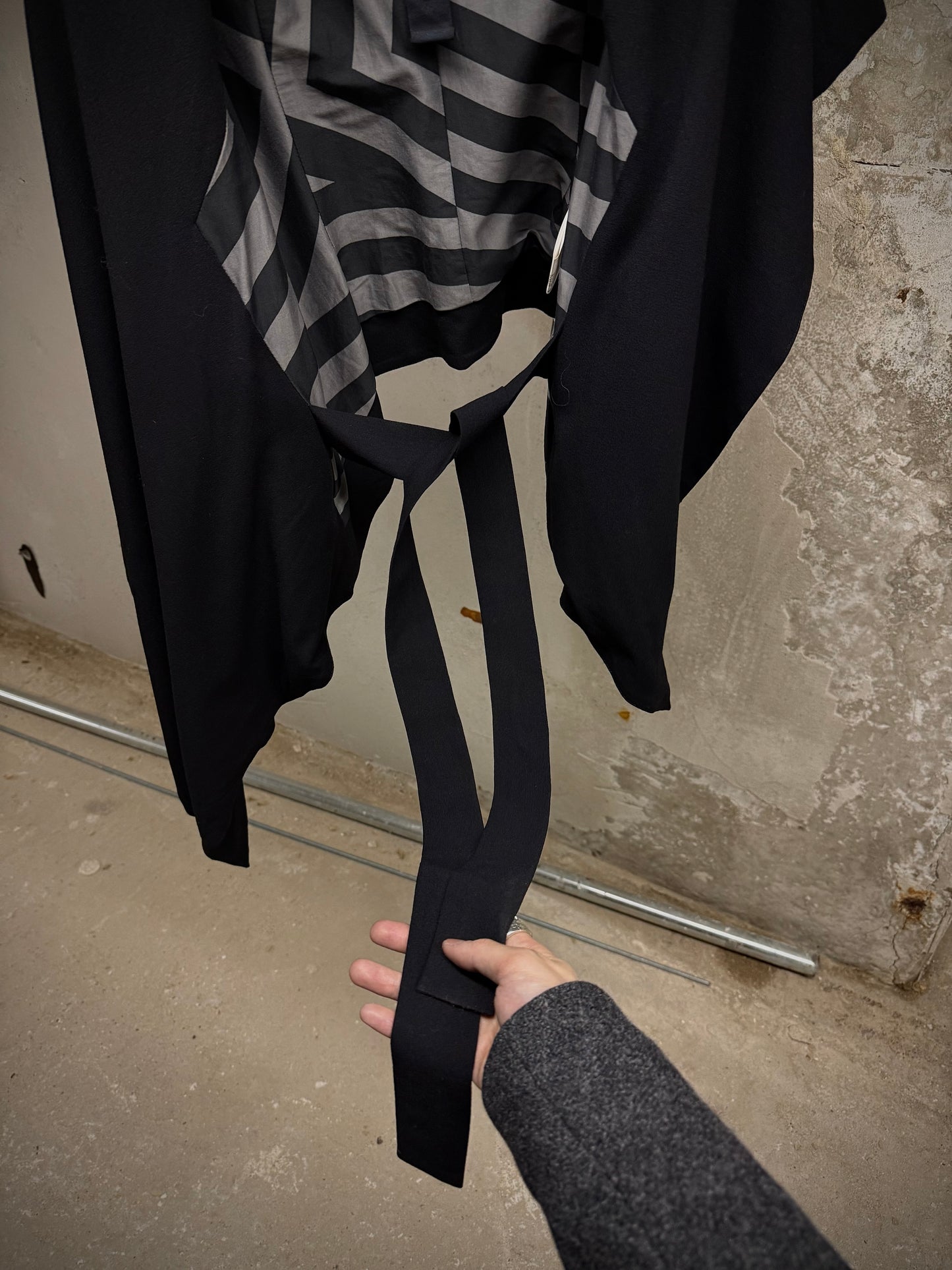 Gareth Pugh 2010s Asymmetric Open-front Raglan Jacket detail | DRIEW GARMENTS