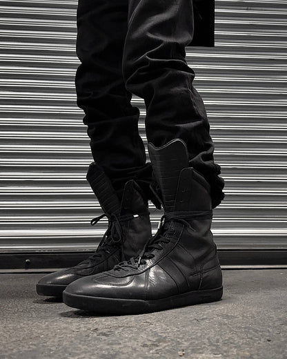DIOR HOMME by Hedi Slimane AW03-04 “LUSTER” Leather Boxing High-top Sneakers